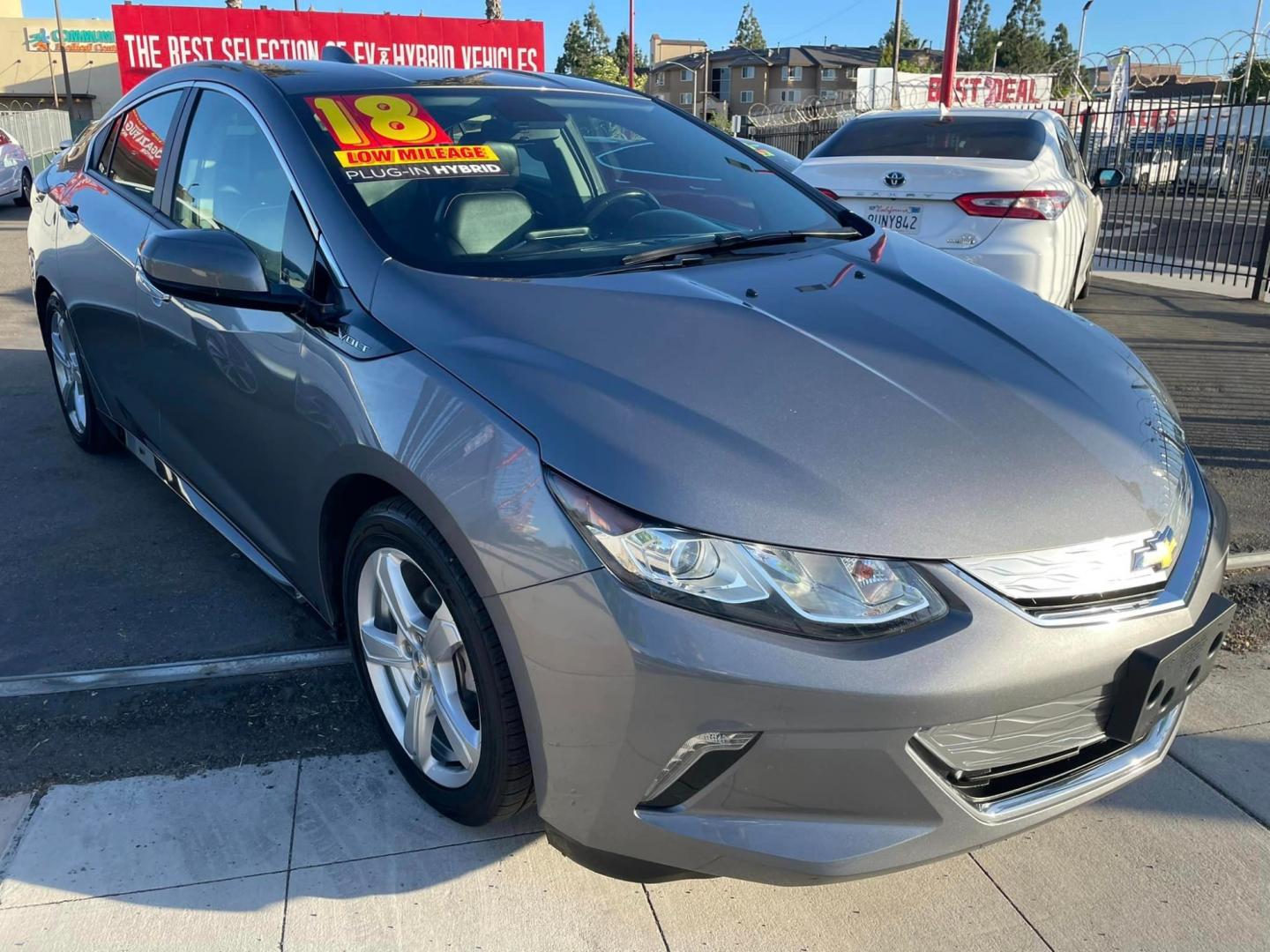 2018 DARK GRAY /BLACK Chevrolet Volt (1G1RC6S52JU) , located at 744 E Miner Ave, Stockton, CA, 95202, (209) 944-5770, 37.956863, -121.282082 - PLUS TAXES AND FEES - Photo#0